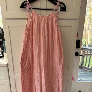 100% Organic Cotton Gauze Sleeveless Maxi Dress